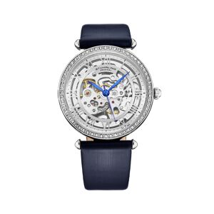 Stuhrling Women's Legacy Blue Leather , Silver-Tone Dial , 45mm Round Watch - Blue