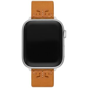 Tory Burch Brown Leather Strap For Apple Watch 38mm-45mm - Brown