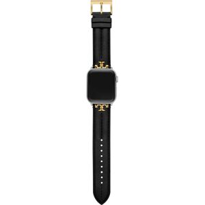 Tory Burch The Kira Black Leather Strap For Apple Watch 38mm-45mm - Black