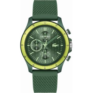 Lacoste Men's Neoheritage Chronograph Green Silicone Strap Watch 42mm - Green