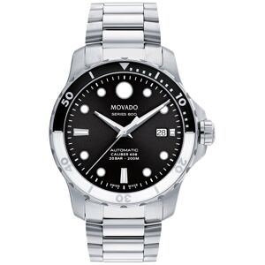 Movado Series 800 Men's Swiss Automatic Silver-Tone Stainless Steel Bracelet Watch 42mm - Silver