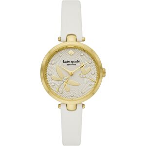 kate spade new york Women's Holland Three Hand Quartz White Leather Watch 34mm - White