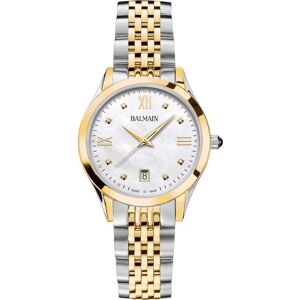 Balmain Women's Swiss Classic R Diamond Accent Two-Tone Stainless Steel Bracelet Watch 34mm - Silver/yellow