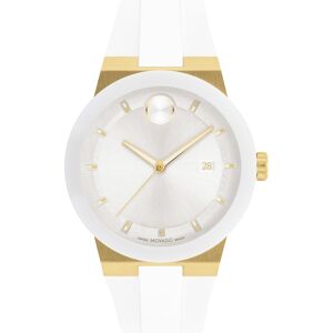 Movado Men's Swiss Bold Fusion White Silicone Strap Watch 42mm - Two Tone