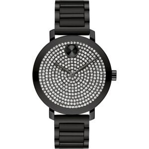 Movado Women's Bold Evolution 2.0 Swiss Quartz Ionic Plated Black Steel Watch 34mm - Black