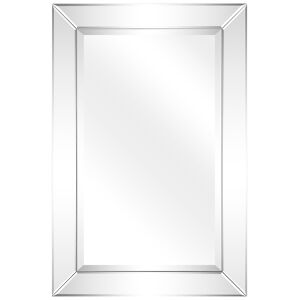 Empire Art Direct Solid Wood Frame Covered with Beveled Clear Mirror Panels - 24
