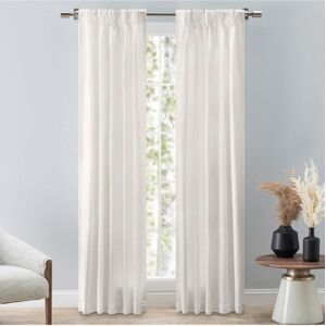 Ricardo Grasscloth 2/Way Pinch Pleated w/Back Tabs Pair Curtain 100