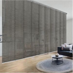 Rod Desyne Dusky Filigree Blind 10-Panel Double Rail Panel Track Extendable 120