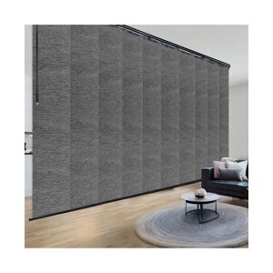 Rod Desyne Charcoal Camo Blind 10-Panel Double Rail Panel Track Extendable 120