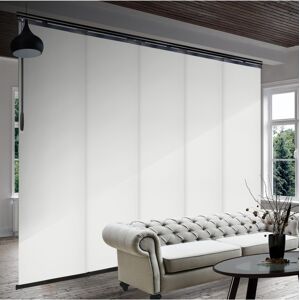 Rod Desyne Sage Gray Blind 5-Panel Single Rail Panel Track Extendable 58