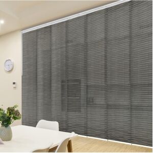 Rod Desyne Dusky Filigree Blind 7-Panel Single Rail Panel Track Extendable 110