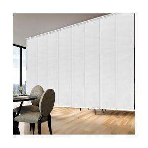 Rod Desyne Embroidered Chiffon Blind 8-Panel Double Rail Panel Track Extendable 130