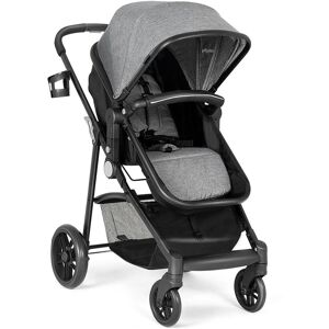 Slickblue 2-in-1 Foldable Pushchair Newborn Infant Baby Stroller - Grey