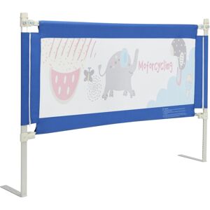 Slickblue 57 Inch Vertical Lifting Bed Guard Rails for Toddlers with Lock - Blue