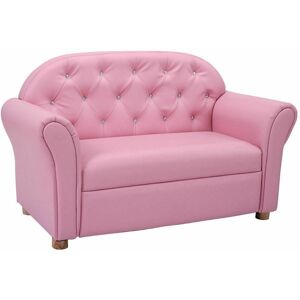 Gouun Kids Princess Armrest Chair Lounge Couch - Pink