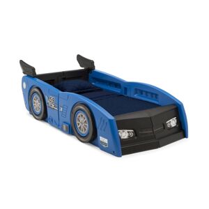 Delta Children Grand Prix Race Car Toddler and Twin Bed - Blue