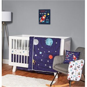 Fisher Price Baby Boys Nursery Bedding Crib, 4 Piece Set - Space Explorer