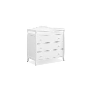 Slickblue Baby Changing Table with 3 Drawers and Safety Belt - White