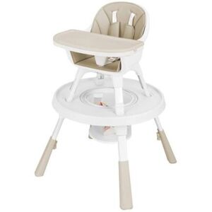 Slickblue 6-in-1 Baby High Chair Infant Activity Center with Height Adjustment - Beige