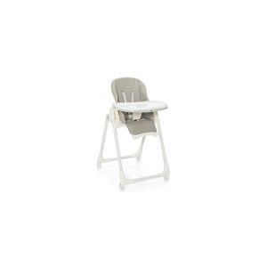 Slickblue Folding High Chair with Height Adjustment and 360° Rotating Wheels - Grey