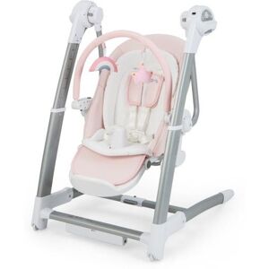 Slickblue Baby Folding High Chair with 8 Adjustable Heights and 5 Recline Backrest - Pink