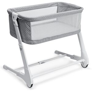 Costway Baby Side Bassinet Bedside Sleeper Washable Mattress Height Adjustable - Grey