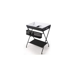 Slickblue Portable Infant Changing Station Baby Diaper Table with Safety Belt - Black
