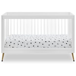 Delta Children Sloane 4-In-1 Acrylic Convertible Crib - Includes Conversion Rails - White