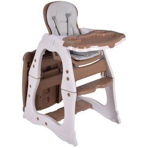 Slickblue 3 in 1 Infant Table and Chair Set Baby High Chair - Beige