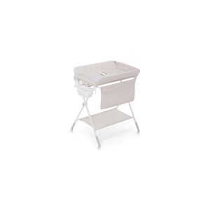 Slickblue Foldable Baby Changing Table with Wheels - Beige