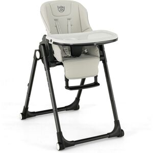 Gouun 4-in-1 Baby High Chair with 6 Adjustable Heights - Grey