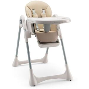 Slickblue Baby Folding High Chair Dining Chair with Adjustable Height and Footrest - Beige