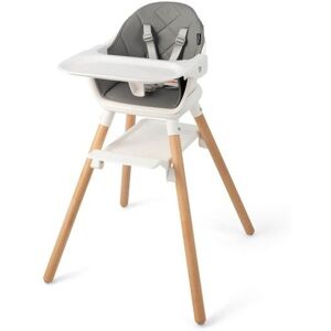 Slickblue 6 in 1 Convertible Highchair with Safety Harness and Removable Tray - White