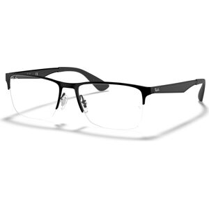 Ray-Ban RB6335 Unisex Rectangle Eyeglasses - Matte Blac