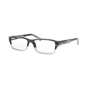 Ray-Ban RX5169 Unisex Rectangle Eyeglasses - Gray Horn
