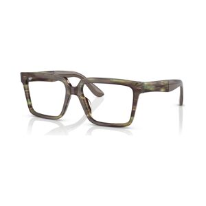 Giorgio Armani s Square Eyeglasses, AR7230U55-o - Striped Green