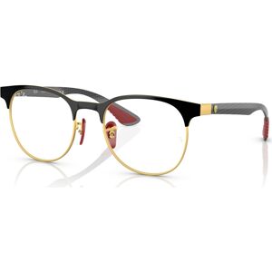 Ray-Ban Unisex Phantos Eyeglasses, RX8327VM51-o - Black On Gold-Tone