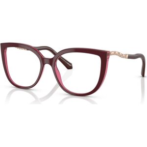 Bvlgari Women's Cat Eye Eyeglasses, BV4214B54-o - Bordeaux On Transparent Red