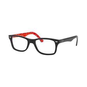 Ray-Ban RX5228 Unisex Square Eyeglasses - Black Red
