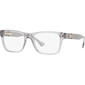 Versace VE3303 Men's Rectangle Eyeglasses - Transparent Gray