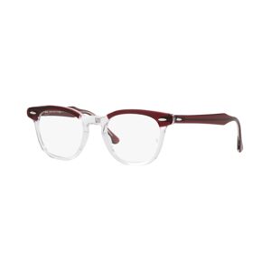 Ray-Ban RB5398 Hawkeye Unisex Square Eyeglasses - Bordeaux on Transparent