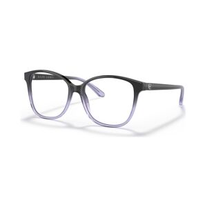 Ralph Lauren Women's Cat Eye Eyeglasses, RL6222 52 - Shiny Gradient Black, Transparent Blue