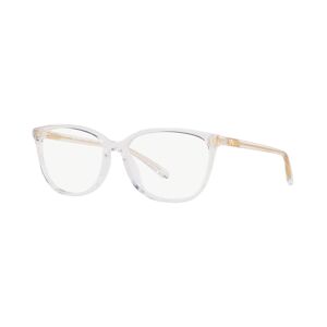Michael Kors Women's Santa Clara Rectangle Eyeglasses, MK4067U55-o - Transparent