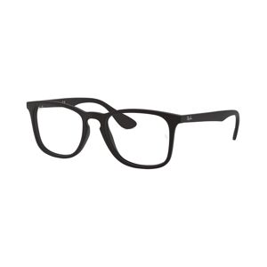 Ray-Ban RX7074 Unisex Square Eyeglasses - Rubber Bla