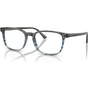 Ray-Ban Unisex Pillow Eyeglasses, RB5418 54 - Striped Gray, Blue