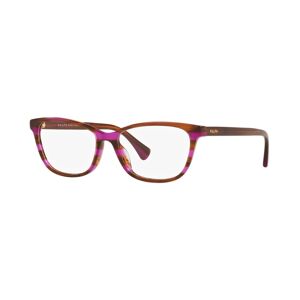 Ralph Lauren RA7133U Women's Pillow Eyeglasses - Striped Brown Violet