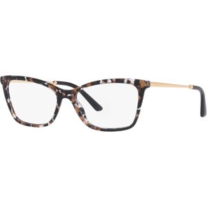 Dolce & Gabbana Women's Rectangle Eyeglasses, DG334754-o - Cube Black, Gold Tone