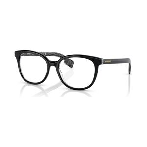 Burberry Women's Square Eyeglasses, BE229153-o - Black, Print Tb, Crystal