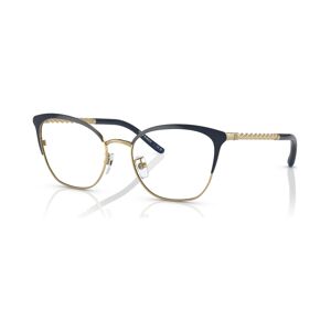 Tory Burch Women's Eyeglasses, TY1076 53 - Shiny Gold, Navy