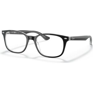 Ray-Ban RX5375 Unisex Square Eyeglasses - Top Black